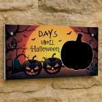 Halloween Countdown Sign Novelty Days Until Halloween Decoration