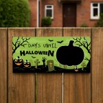 Halloween Countdown Plaque Decoration Days Until Halloween 