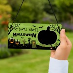 Halloween Countdown Plaque Decoration Days Until Halloween 