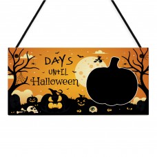 Halloween Countdown Decoration Plaque Days Until Halloween Sign 