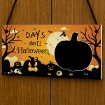 Halloween Countdown Decoration Plaque Days Until Halloween Sign 