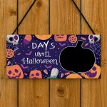 Halloween Countdown Plaque For Kid Children Days Until Halloween