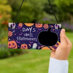 Halloween Countdown Plaque For Kid Children Days Until Halloween