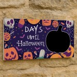 Halloween Countdown Plaque For Kid Children Days Until Halloween