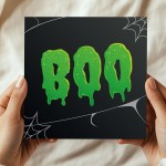 Novelty Halloween Card For Friend Daughter Son Couple BOO Card
