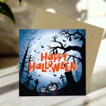 Happy Halloween Greetings Card With Kraft Envelope Card Happy Halloween Greetings Card With Kraft Envelope Card