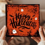 Happy Halloween Card With Kraft Envelope Card For Friend