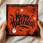 Happy Halloween Card With Kraft Envelope Card For Friend