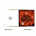 Happy Halloween Card With Kraft Envelope Card For Friend