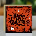 Happy Halloween Card With Kraft Envelope Card For Friend
