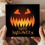 Happy Halloween Card With Pumpkin Halloween Card With Envelope