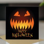 Happy Halloween Card With Pumpkin Halloween Card With Envelope