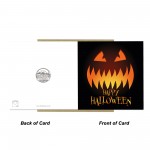Happy Halloween Card With Pumpkin Halloween Card With Envelope