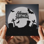 6 Pack Halloween Greeting Cards with Kraft Envelopes 145x15mm