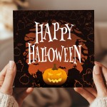 Scary HAPPY HALLOWEEN Card For Halloween Card For Daughter Son