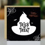 Trick Or Treat Greetings Card With Kraft Envelope Halloween Card Trick Or Treat Greetings Card With Kraft Envelope Halloween Card