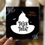Trick Or Treat Greetings Card With Kraft Envelope Halloween Card Trick Or Treat Greetings Card With Kraft Envelope Halloween Card