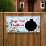 Christmas Countdown Plaque For Kids Children Days Until Christma