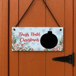 Christmas Countdown Plaque For Kids Children Days Until Christma