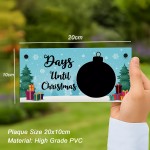 Days Until Christmas Countdown Plaque For Kids Children