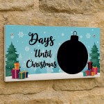 Days Until Christmas Countdown Plaque For Kids Children