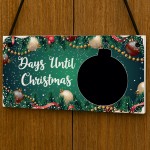 Days Until Christmas Countdown Plaque For Home Kids Children