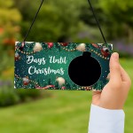 Days Until Christmas Countdown Plaque For Home Kids Children