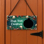 Days Until Christmas Countdown Plaque For Home Kids Children