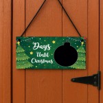 Chalkboard Days Until Christmas Countdown Plaque For Home Kids
