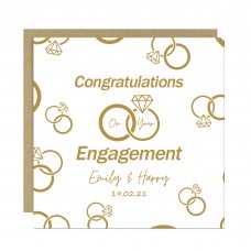 Congratulations On Your Engagement Card Personalised Card