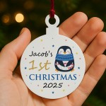 Personalised 1st First Christmas Decoration Gift For Kids Girls