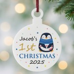 Personalised 1st First Christmas Decoration Gift For Kids Girls