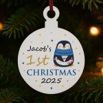Personalised 1st First Christmas Decoration Gift For Kids Girls