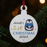 Personalised 1st First Christmas Decoration Gift For Kids Girls