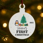 Personalised Any Names First Christmas Decoration Gift For Kids