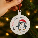 Personalised My First Christmas Decoration Gift For Kids Girls