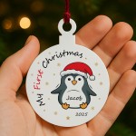 Personalised My First Christmas Decoration Gift For Kids Girls