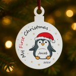 Personalised My First Christmas Decoration Gift For Kids Girls