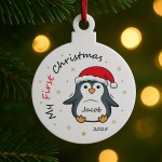 Personalised My First Christmas Decoration Gift For Kids Girls