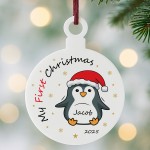 Personalised My First Christmas Decoration Gift For Kids Girls