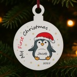 Personalised My First Christmas Decoration Gift For Kids Girls