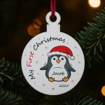Personalised My First Christmas Decoration Gift For Kids Girls