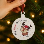 My First Christmas Decoration Personalised Gift For New Baby