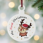 My First Christmas Decoration Personalised Gift For New Baby