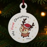 My First Christmas Decoration Personalised Gift For New Baby