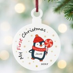 Babys 1st Christmas Decoration Acrylic Bauble Personalised Babys 1st Christmas Decoration Acrylic Bauble Personalised
