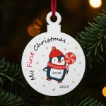Babys 1st Christmas Decoration Acrylic Bauble Personalised Babys 1st Christmas Decoration Acrylic Bauble Personalised