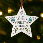 Baby's First Christmas Bauble Personalised Gift For Kids