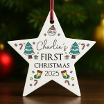 Baby's First Christmas Bauble Personalised Gift For Kids