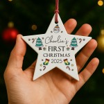 Baby's First Christmas Bauble Personalised Gift For Kids